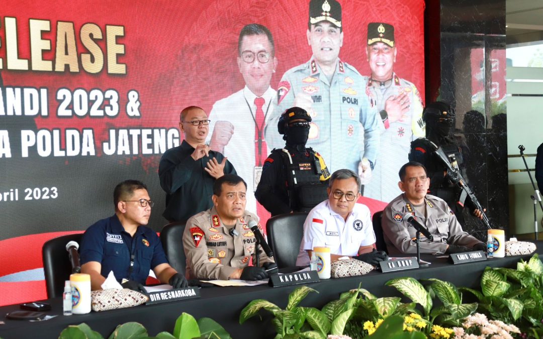 Polda Jateng Gelar Hasil Anev Ops Bersinar Candi 2023, Amankan 5 Kg Sabu dan 287 Tersangka