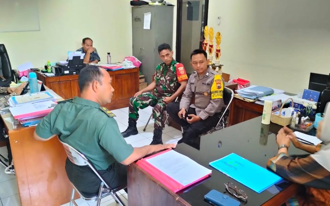 Koordinasi Wilayah Bhabinkamtibmas Manyaran Bripka Khoerudin Silaturahmi Ke Kantor Kelurahan