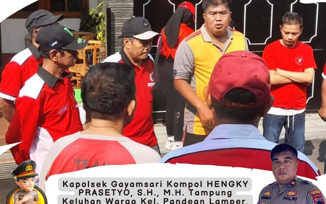 Kapolsek Gayamsari Tampung Keluhan Warga Kelurahan Pandean Lamper Melalui Program Jum’at Curhat