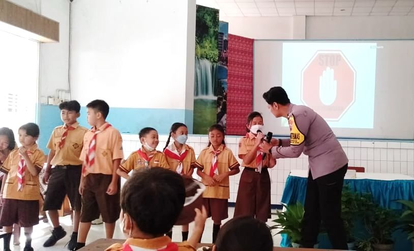 Polisi Sahabat Anak Di SD Antonius Semarang Upaya Hilangkan Rasa Takut Pada Polisi
