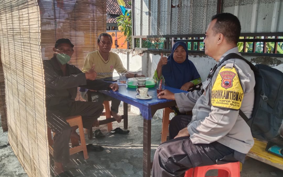 Demi Kamtibmas Kondusif, Bripka Muslih Serap Aspirasi Warga RT 4 RW 4 Lamper Kidul