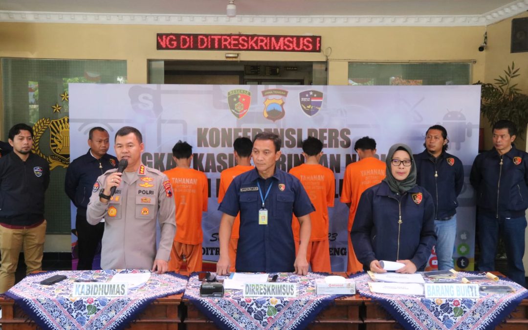 Jaringan Peretas HP Modus File APK Ditangkap Ditreskrimsus Polda Jateng