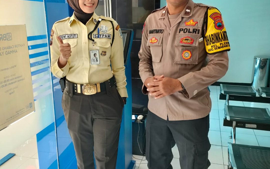 Pelihara Kamtibmas Wilayah, Aipda Suhartanto Sambang BRI Ahmad Yani