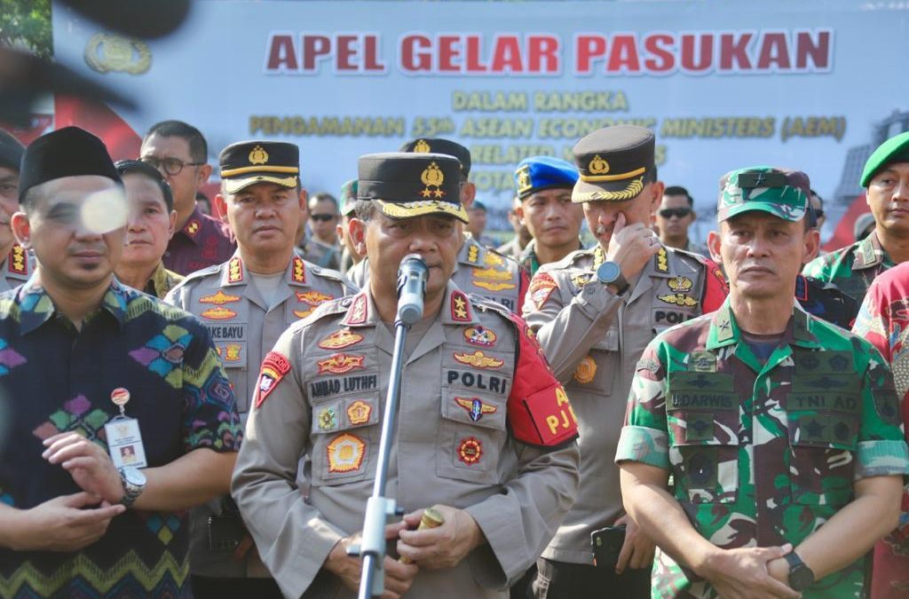 Gelar Pasukan Pengamanan AEM Di Semarang, Polda Jateng Terjunkan Tim Jibom Hingga K-9