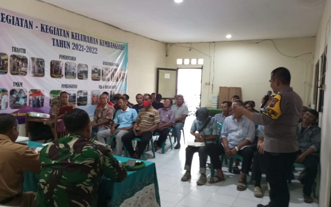 Aiptu Herry Ajak Warga Kelurahan Kembangsari Cipta Keamanan Untuk Tumbuhkan Perekonomian
