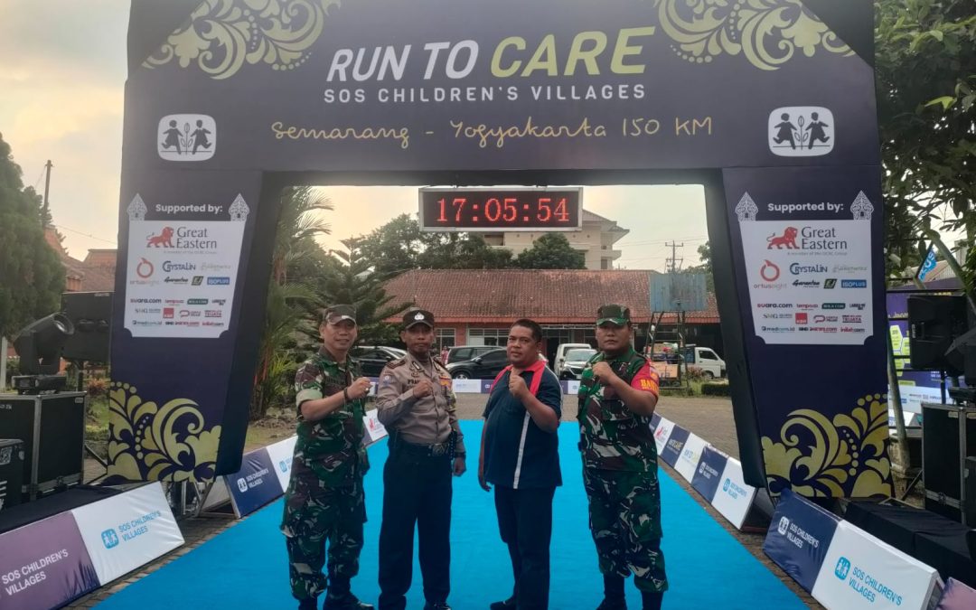 Polsek Banyumanik Pengamanan Kegiatan RUN TO CARE SOS CHILDREN’S VILLAGES SEMARANG – YOGJAKARTA 150 KM