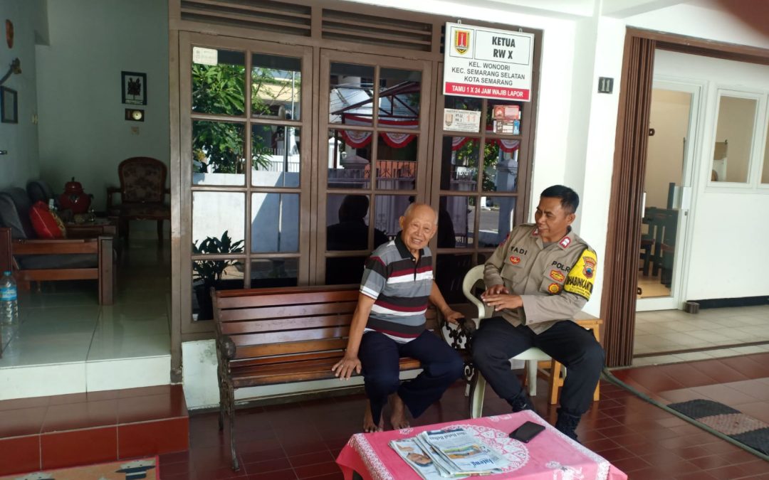 Patroli Dialogis, Aiptu I Yadi Yanto Sambang Tokoh Masyarakat Wonodri Wujudkan Kamtibmas Kondusif