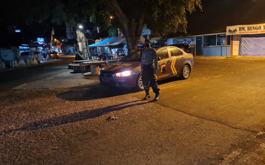 Menciptakan Keamanan Wilayah, Samapta Polsek Gunungpati Rutin Patroli Malam Hari