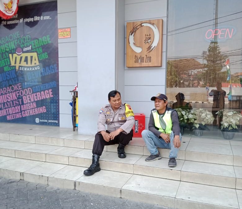 Sambang Juru Parkir Inul Vista Mugas, Aiptu Andi Setiyanto Koordinasi Keamanan