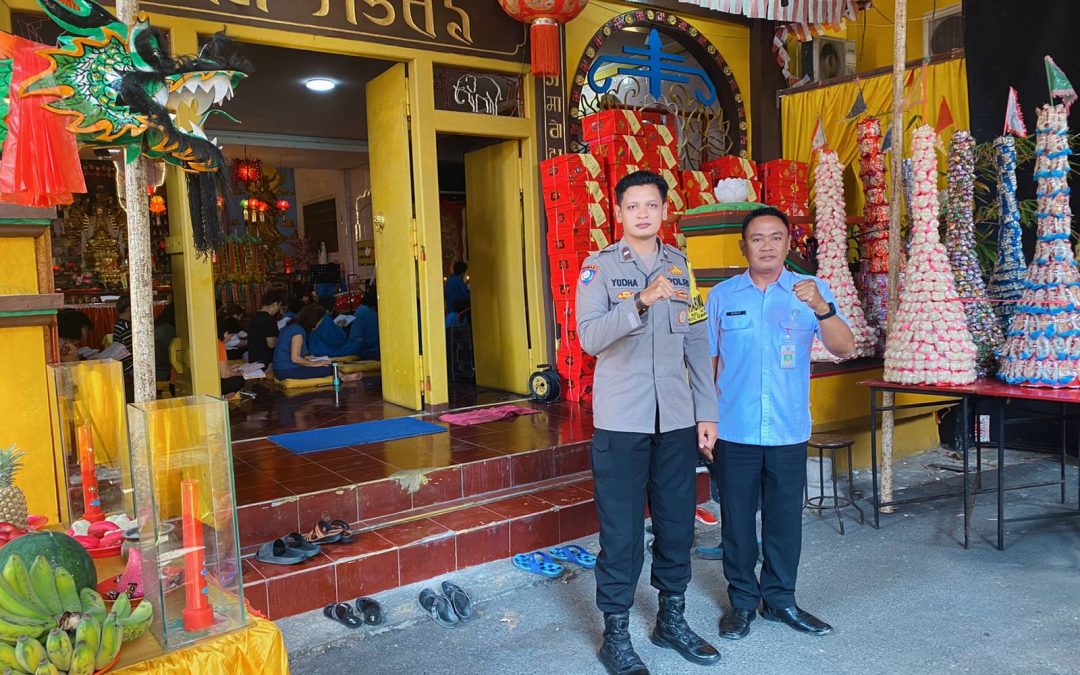 Aipda Yudha Pengamanan Ulambana 2023 Di Vihara Sasana Santi Peterongan