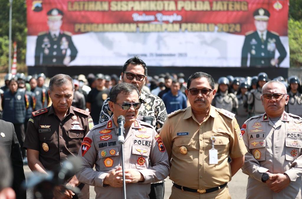 Gelar Simulasi Sispamkota di Sirkuit Mijen, Wujud Kesiapan Polda Jateng Amankan Pemilu 2024