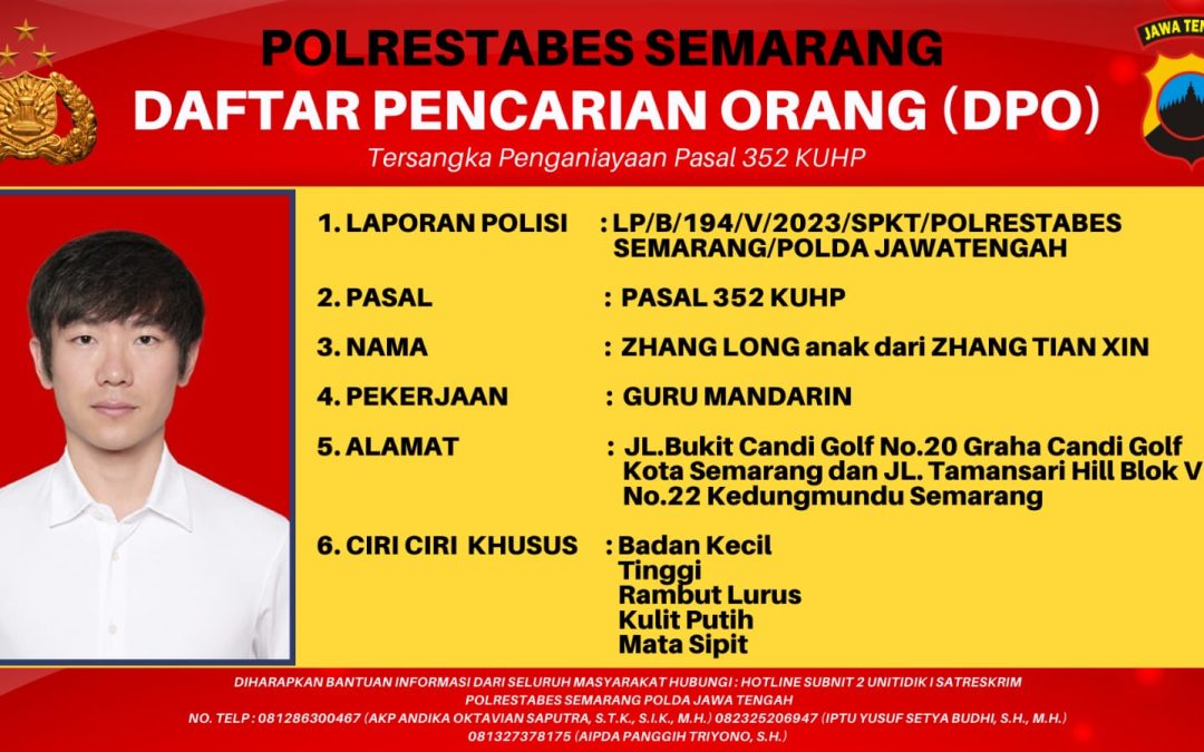 DPO Polrestabes Semarang Dalam Kasus Penganiayaan Pasal 352 KUHP
