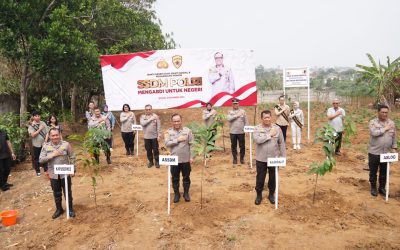 SSDM Polri Gelar Bakti Sosial, Bakti Kesehatan, Tanam Pohon dan Akan Bangun Sekolah SMA Taruna Bhayangkara di Gunung Sindur, Bogor