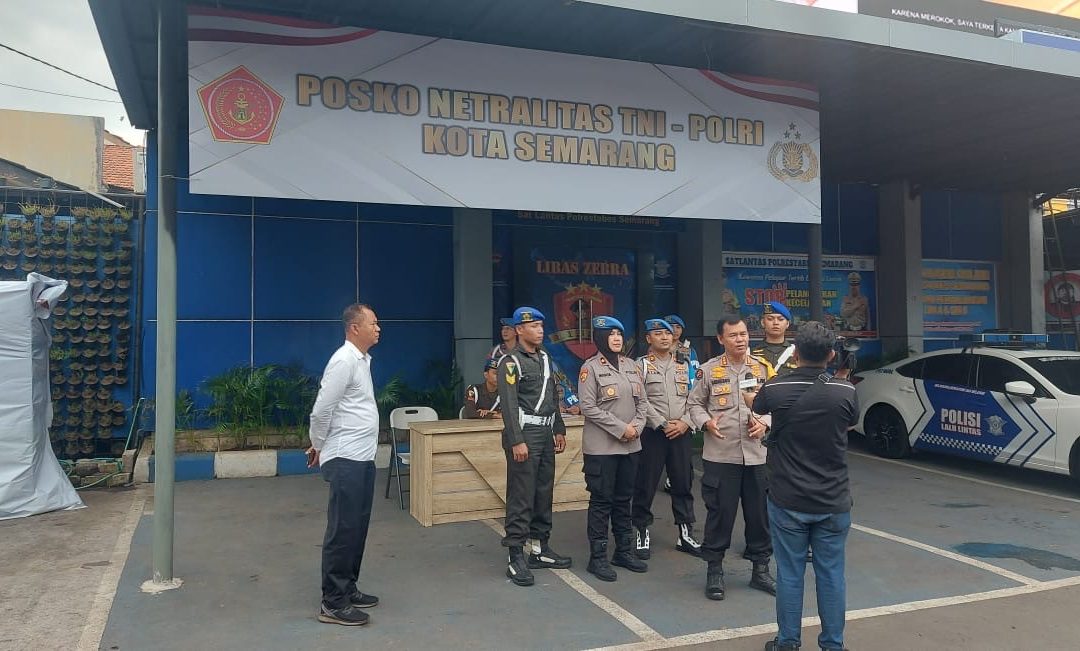 Dirikan Posko Netralitas TNI-POLRI untuk Pemilu 2024 Mendatang, Posko Polrestabes Semarang Di Sidak Kabidhumas Polda Jateng