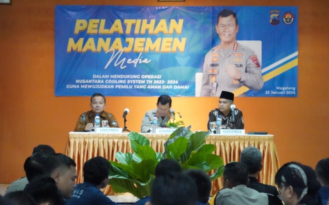 Upgrade Kemampuan Manajemen Media Pada Masa Pemilu, Bidhumas Polda Jateng Gelar Pelatihan