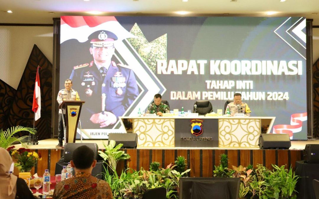 Polda Jateng Gelar Rapat Koordinasi Tahap Inti Pemilu 2024: Guna Kesiapan Pengamanan Pungut Suara