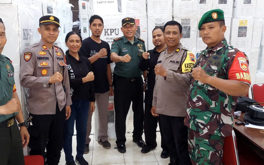 Sinergi TNI-Polri Jaga Keamanan dan Ketertiban Pemilu 2024 di Kota Semarang