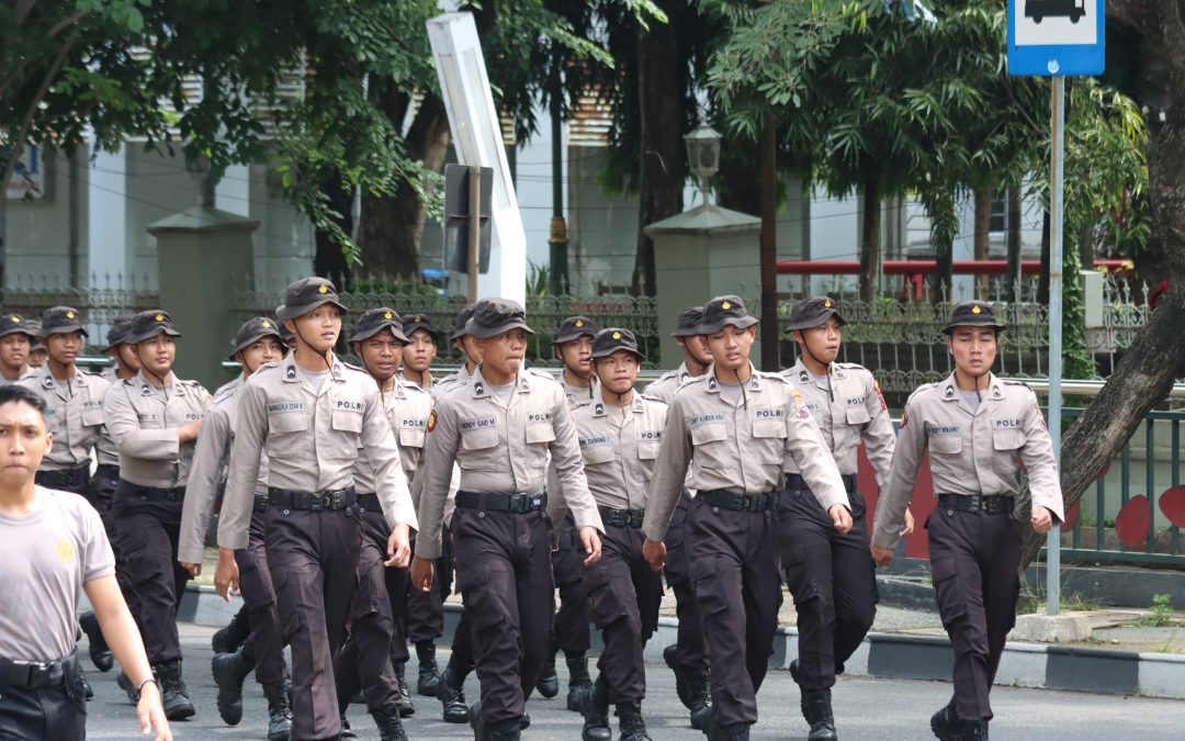 46 Personel Baru mengikuti Pembinaan Tradisi Bintara Remaja di Polrestabes Semarang