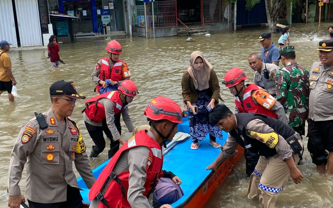 Update Situasi Banjir Semarang Dilaporkan Dari Polrestabes Semarang