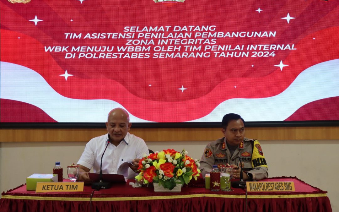 Kunjungan Tim Asistensi Zona Integritas Tahun 2024 Di Polrestabes Semarang, Menuju WBK dan WWBM