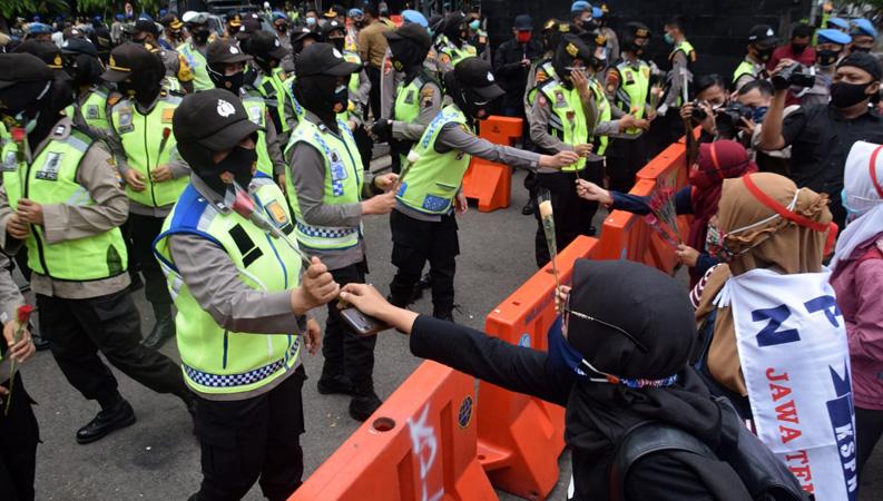 Polrestabes Semarang Kerahkan 1300 Personel Amankan Demonstrasi Hari Buruh (May Day)