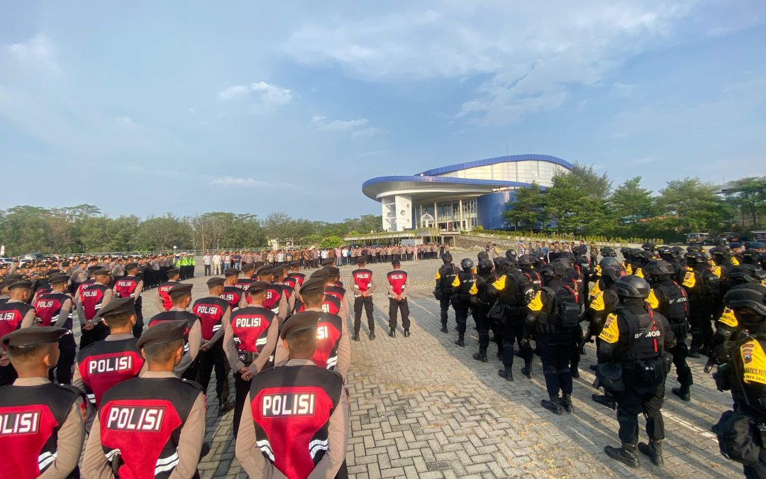 Polri Terjunkan 573 Personil Satgas OMPC Amankan Debat Pertama Cagub dan Cawagub Jateng di MCC Marina