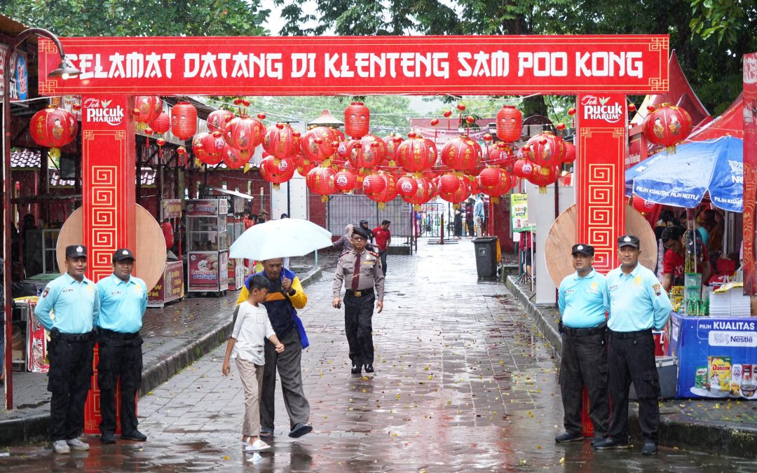 Polrestabes Semarang Memastikan perayaan Implek yang lancar di Sam Poo Kong