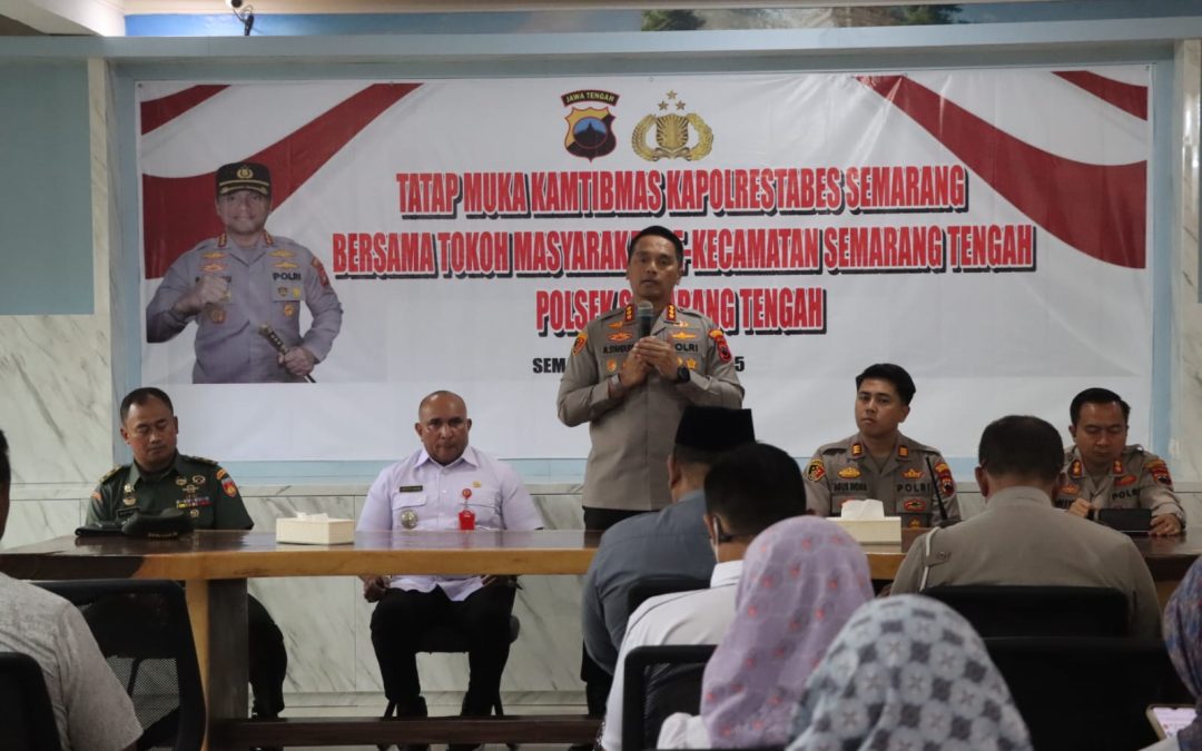Kapolrestabes Semarang Safari Kamtibmas, Ngabuburit Bersama Kecamatan Semarang Tengah Bahas Kamtibmas Dibulan Ramadhan