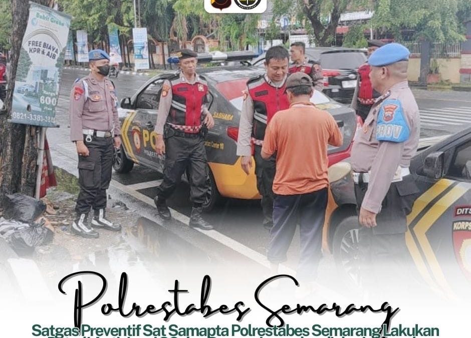 Polrestabes Semarang Lakukan Patroli Premanisme di Jl. Dr. Cipto