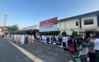 Polrestabes Semarang Gelar Salat Iduladha dan Kurban, Wujud Kepedulian Terhadap Sesama