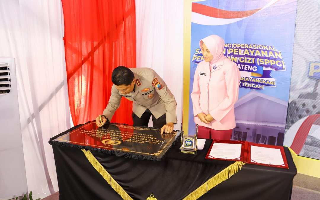 Kapolda Jateng Resmikan Gedung SPPG, Dorong Percepatan Program Makan Bergizi Gratis