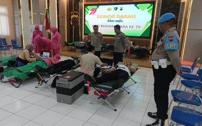 Polri untuk Masyarakat: Polrestabes Semarang Gelar Aksi Donor Darah Menjelang Bhayangkara Ke 79