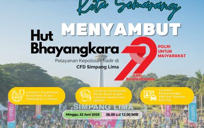 Menjelang HUT Bhayangkara ke-79, Kepolisian Hadirkan Layanan Gratis di Car Free Day Semarang