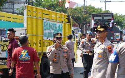 Aksi 375 Truk di Semarang Tanpa Ricuh, Polrestabes Semarang Tegaskan Komitmen Pengamanan Demokratis