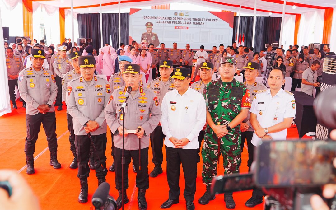 Kapolri Groundbreaking 24 SPPG Jateng, Dukung Penuh Program MBG