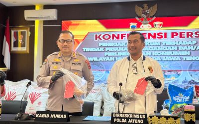 Polda Jateng Tangkap Pelaku Pengoplos Gula Ilegal Yang Rugikan Masyarakat Dan Pemilik Merk