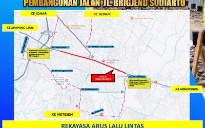 REKAYASA ARUS LALU LINTAS: PEMBANGUNAN JALAN BRIGJEND SUDIARTO DIMULAI 22 JULI 2025